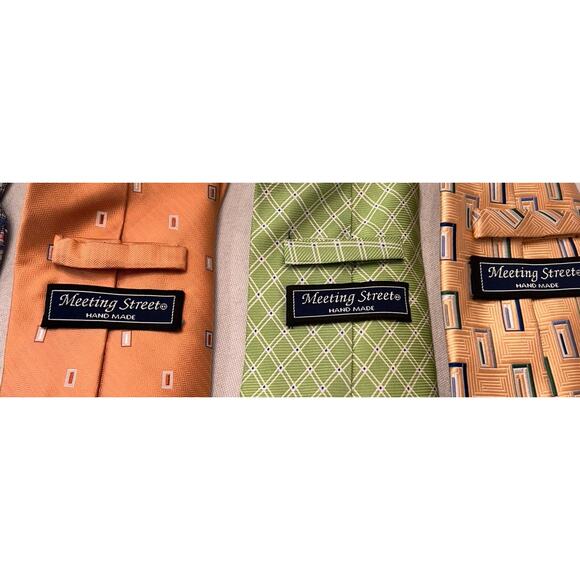 Lot Of 5 Meeting Street, M Kors, Vineyard Vines 100% Silk Neck Ties- Bright Fun! - Picture 10 of 14